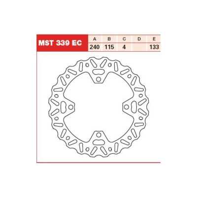 Afbeelding van TRW MST339EC Remschijf 240 4