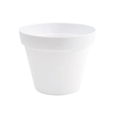 Afbeelding van Bloempot Toscane kunststof wit D20 x H17 cm 3 liter Bloempotten/plantenpotten