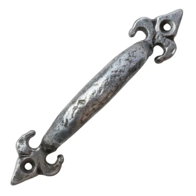 Afbeelding van Good in Style Handgreep fleur de lis 125mm pewter finish