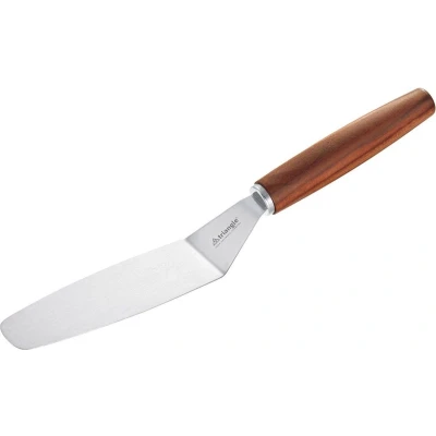 Afbeelding van Triangle Flexibel Paletmes 12 cm Pruimenhouten Heft Stijlvol Cadeau