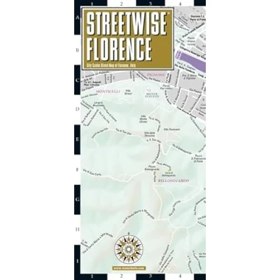 Afbeelding van Streetwise Florence Map Laminated City Center Street of Florence, Italy