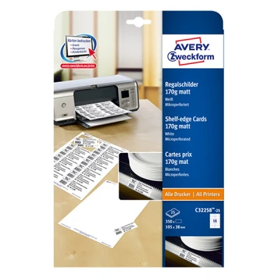 Image de Avery Zweckform C32258 25 cartes 350 carte(s)