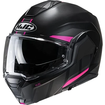 Afbeelding van Hjc I100 Beis Black Pink Mc8Sf Modular Helmets S Maat Helm