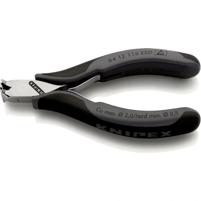 Image de KNIPEX 64 12 115 ESD électronique/pince coupante avec poignées multi composants mm