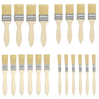 Afbeelding van Kurtzy 20 Pak 5,08, 3,81, 2,54 en 1,27 cm Verfkwasten Professioneel Houten Handvat Verfkwast Set Voor Verf, Stainen, Vernissen, Verlijmen Huis DIY