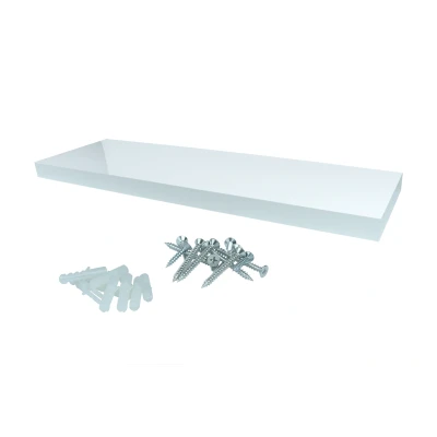 Afbeelding van Zwevende Wandplank Wit Hoogglans 1180 x 235 mm Per Stuk