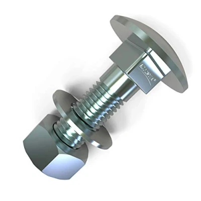 Afbeelding van 20 stuks carrosserieschroeven M8 x 30 lenskopschroeven + U moeren en sluitringen Lengte 200 mm Keuze: