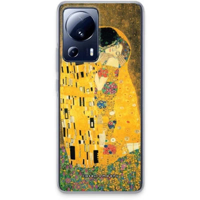 Afbeelding van Case Company® hoesje geschikt voor Xiaomi 13 Lite Der Kuss Soft Cover Telefoonhoesje Bescherming aan alle Kanten en Schermrand