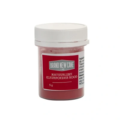 Afbeelding van BrandNewCake Natuurlijke Kleurpoeder Rood 5g (vette massa)
