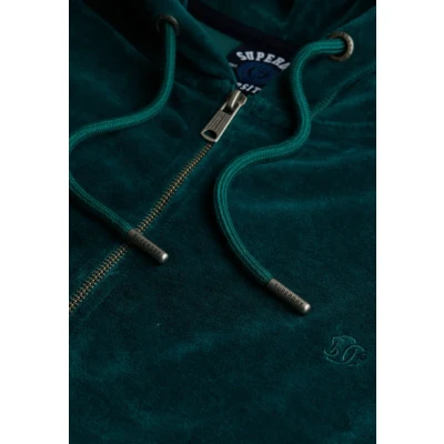 Afbeelding van Superdry Sweater met rits, Dames, Maat: 42, Dark pine green