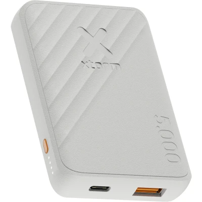 Afbeelding van Xtorm Go2 powerbank 5.000mAh Dubbele poorten Krachtige Duurzame technologie Compatibel met iPhone en Samsung Ash White