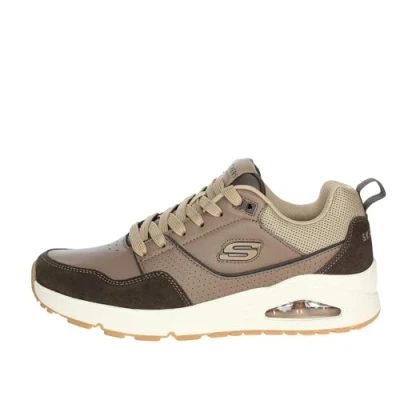 Afbeelding van Skechers Uno Retro One Sneakers bruin Suede Maat 41