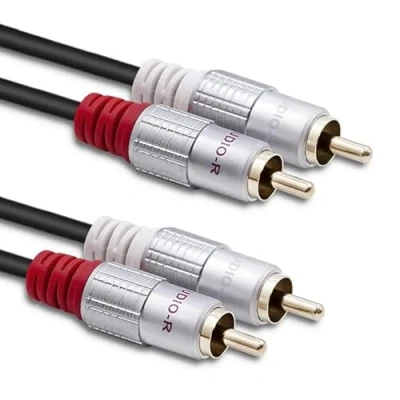 Afbeelding van Qoltec 52338 Audiokabel 2 x RCA Zwart (2 m),