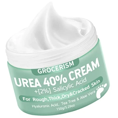 Afbeelding van Ureumcrème 40% met meer dan 2% salicylzuur, voor voeten en handen, hyaluronzuur, theeboom, aloë vera, hydrateert, verwijdert eelt verzacht, 150 g