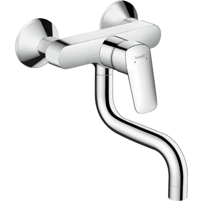 Afbeelding van Hansgrohe Logis M31 1 greeps keukenmengkraan wandmontage