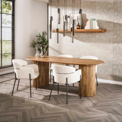 Afbeelding van Sedano ovale eettafel 215 cm naturel