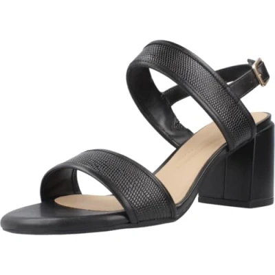 Afbeelding van Clarks Ezoria Sling Sandalen, Dames, Maat: 39.5, Black interest Leer