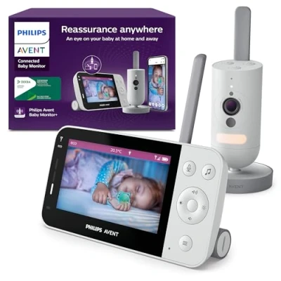Afbeelding van Philips Avent Connected Beeldbabyfoon Babyfoon met camera en app SCD951/26