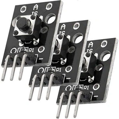 Afbeelding van AZDelivery 5 x KY 004 Druktoets Module Sensorknop Hoofdschakelaar Sleutelschakelaar compatibel met Arduino Inclusief E Book!