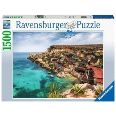 Afbeelding van Ravensburger puzzel Popeye Village, Malta Legpuzzel 1500 stukjes