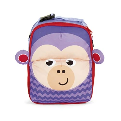 Afbeelding van Fisher Price Rugtas Aap 28 Cm paars/rood
