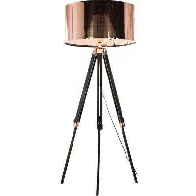 Afbeelding van Vloerlamp Jewel Zwart / Koper