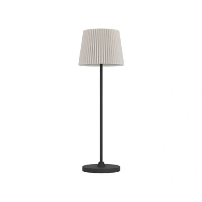 Afbeelding van EGLO Leonero Tafellamp Oplaadbaar LED 37 cm Zwart/Beige Instelbaar wit licht Draadloos Dimbaar