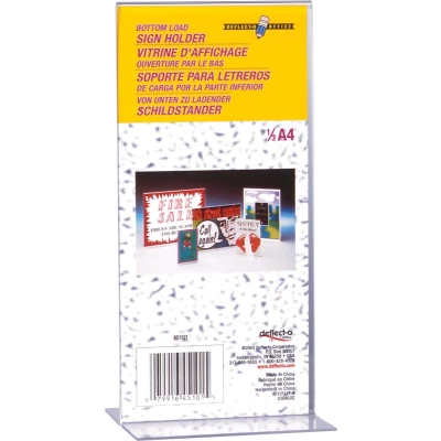 Afbeelding van Deflecto folderhouder T voet portrait, ft 1/3 A4