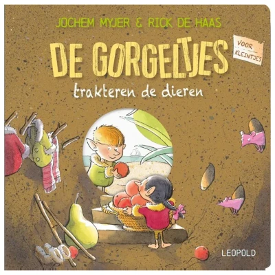 Afbeelding van Uitgeverij leopold kartonboek de gorgels trakteren dieren