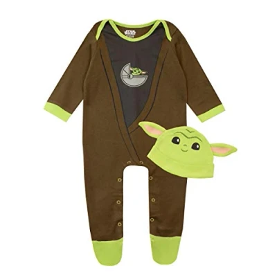 Afbeelding van Star Wars Dors Bien et Hoed Set Baby Jongens The Mandalorian Yoda, Meerkleurig