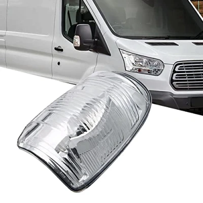 Afbeelding van GSRECY Amber/transparant deurspiegelknipperlicht compatibel met Ford Transit MK8 2014 &gt; ON (rechterkant transparante lens)