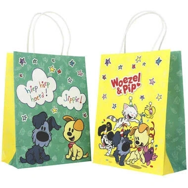 Afbeelding van Woezel en Pip uitdeeltasjes 27x20cm 6 stuks