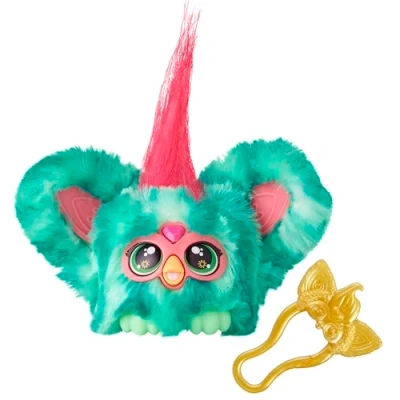 Afbeelding van Furby Furblets Mello Nee Mini metgezel, meer dan 45 geluiden, zomermuziek en Furbish zinnen, elektronische pluche watermeloen rood groen voor meisjes jongens, vanaf 6 jaar