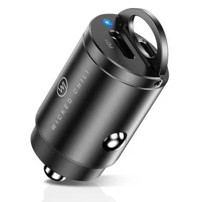 Afbeelding van Wicked Chili 30 W dubbele USB C oplader voor sigarettenaansteker, adapter compatibel met iPhone 14, 13, 12 (Pro, Max, Plus, Mini) 11 XS iPad Pro, Air, autolader PD,