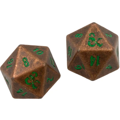 Afbeelding van Heavy Metal Feywild Copper &amp; Green D20 Dice Set for D&amp;D