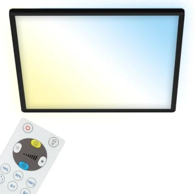 Afbeelding van Briloner SLIM LED paneel ultraplatte dimbare CCT achtergrondverlichting zwart 22W