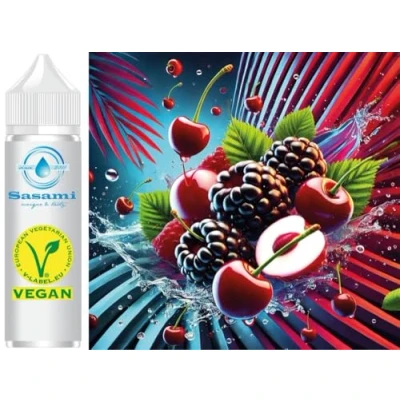Afbeelding van Razz Sour Cherry Blue Aroma Concentraat Blauwe frambozen, zure kers Veganistisch Sasami 10 ml