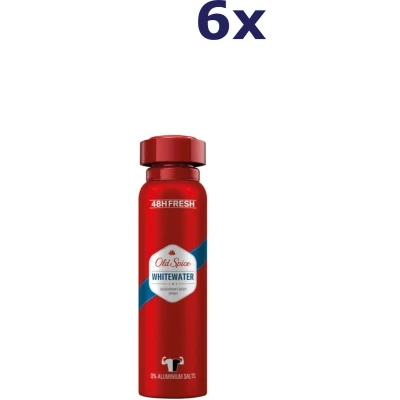 Afbeelding van 6x Old Spice Deospray 150ml Whitewater