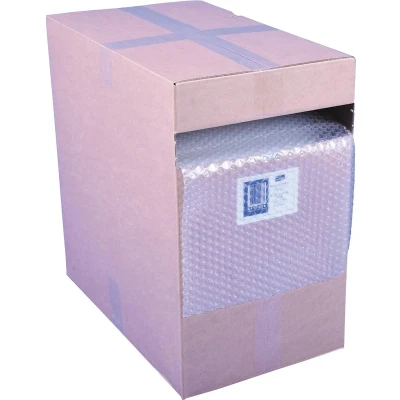 Afbeelding van Q connect Luchtkussenfolie In Dispenserdoos 28,5 Cm X 50 Meter Transparant