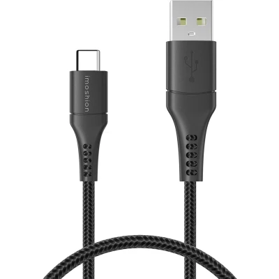 Afbeelding van imoshion Braided USB C naar kabel 0,25 meter Zwart