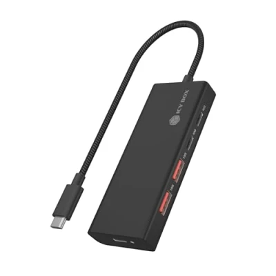 Afbeelding van ICY BOX 4 poorts hub met USB C 3.2 Gen 2