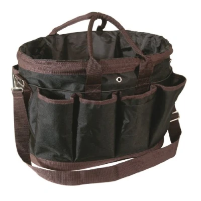 Afbeelding van Horsegear Poetstas Met Badge Black brown