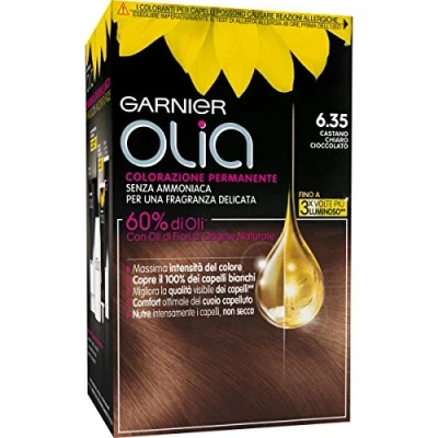 Afbeelding van Garnier Olia Permanente kleuring en verkleuring 6,35 Castano Chiaro Cioccolato