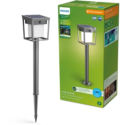 Afbeelding van Philips Lighting 929004631801 Blaise Staande lamp op zonne energie 1.5 W Warmwit Antraciet