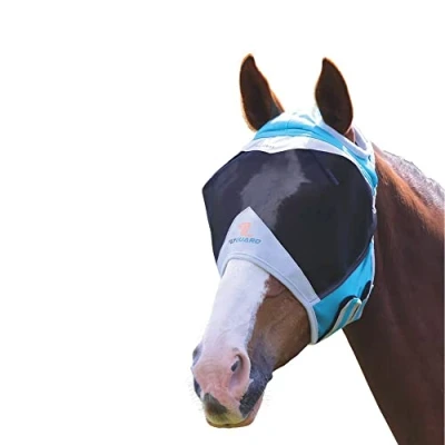 Afbeelding van Shires Vliegenmasker Oor Gaten Mesh Teal XFull Agradi.be
