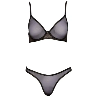 Afbeelding van Glitter Lingerie Set Goudkleurig