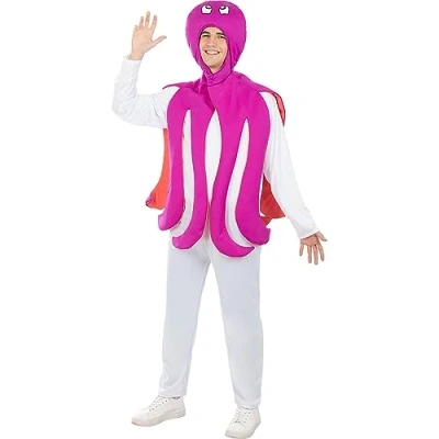 Afbeelding van Funidelia Octopuskostuum voor dames en heren dieren Kostuum volwassenen accessoires Halloween, carnaval feesten. Standaardmaat Blauw