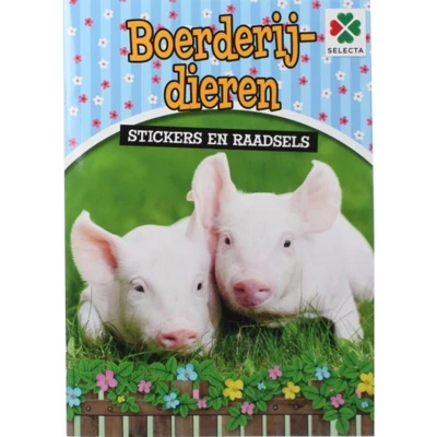 Afbeelding van boerderijdieren sticker doeboek