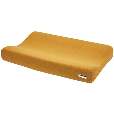 Afbeelding van Meyco Baby Knit Basic aankleedkussenhoes honey gold 50x70cm