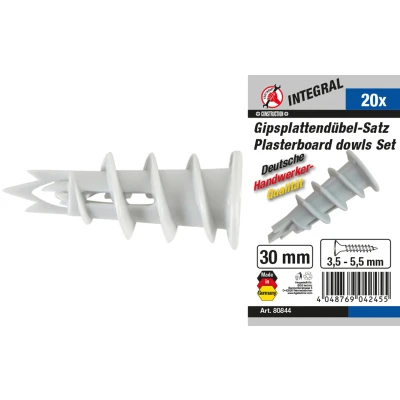 Afbeelding van BGS Assortiment gipswandpluggen 20 delig